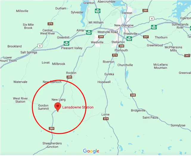 Sixth Day of Frantic Search for two missing siblings in rural Nova Scotia-map